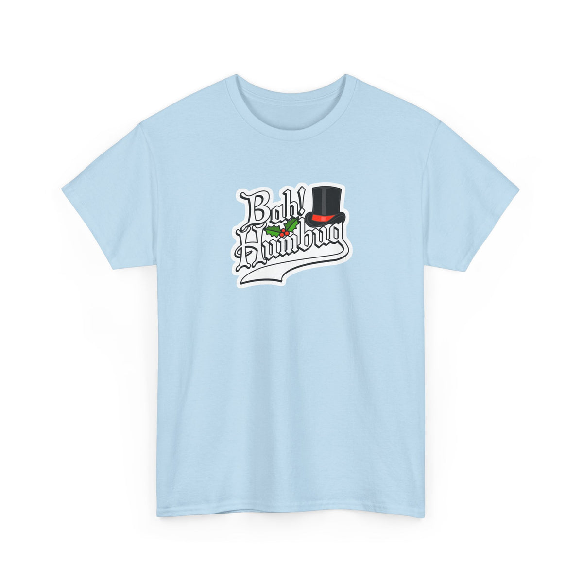 Bah Humbug Christmas Graphic Cotton T-Shirt / Tee