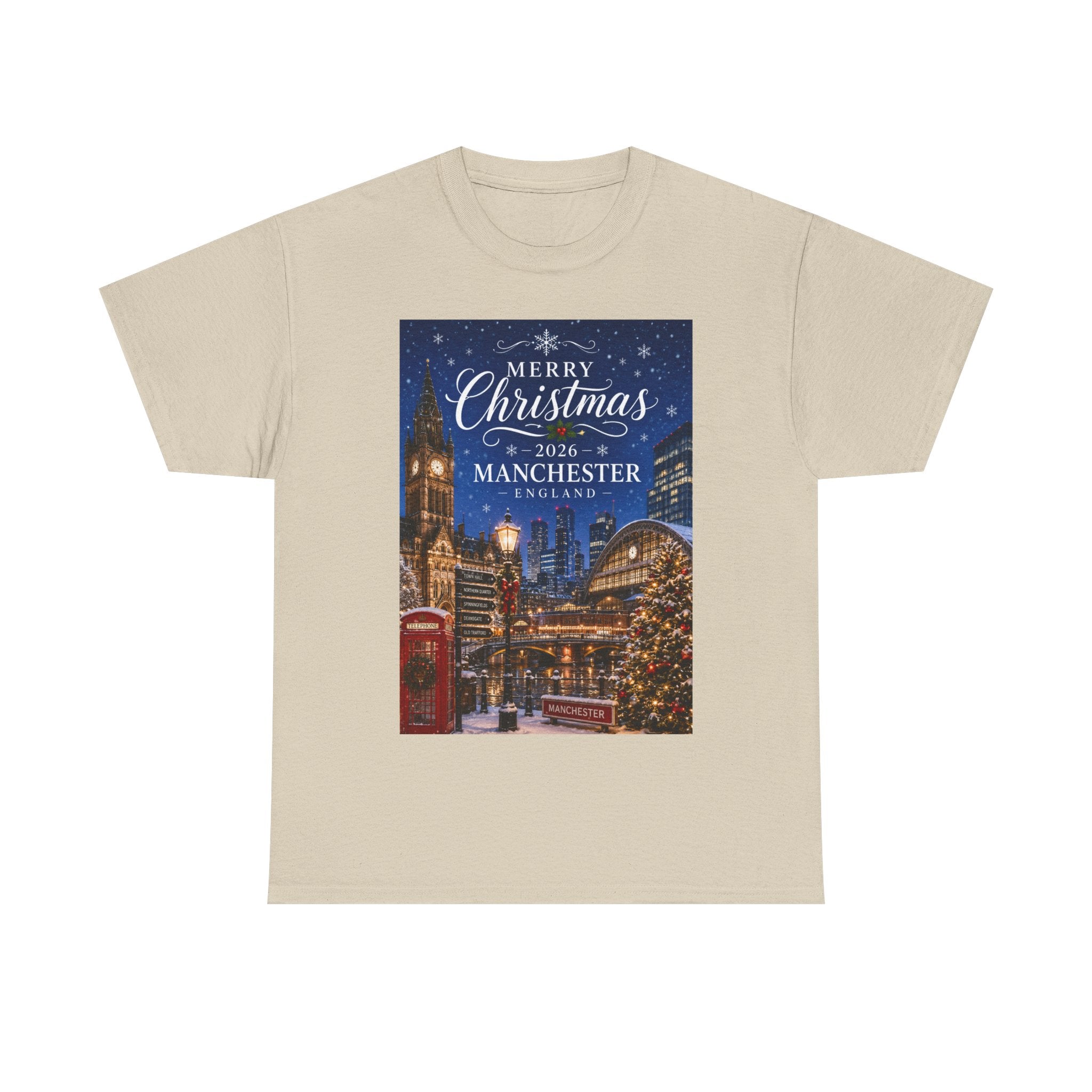 Manchester Christmas Tee — Merry Christmas 2026 Holiday T‑Shirt