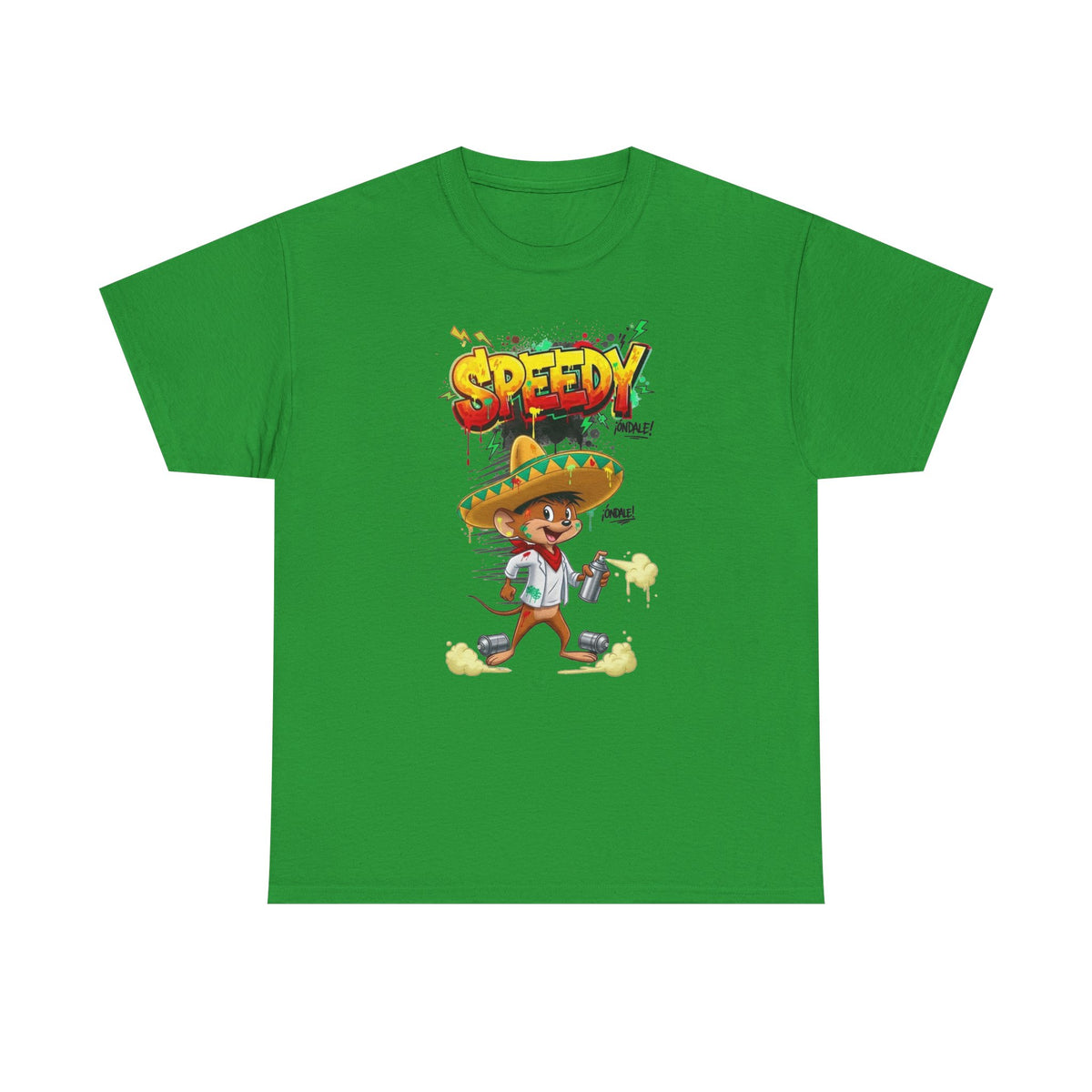 Speedy Sombrero Cartoon Tee — Mexican Street Food Runner Graphic T-Shirt