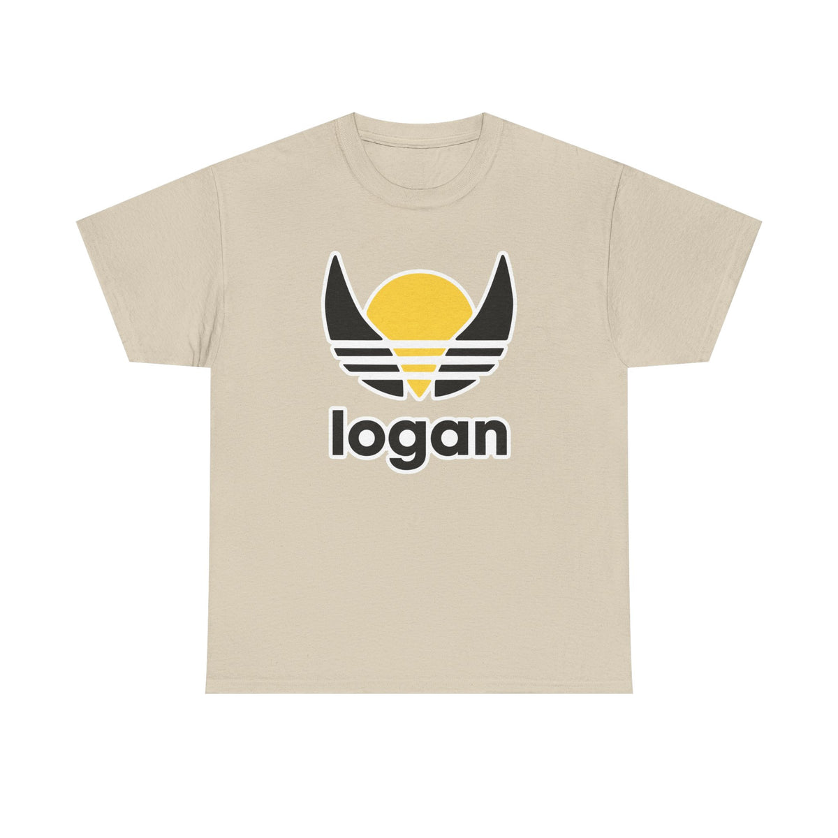T‑Shirt — 'logan' Retro Sunrise Logo Cotton Tee
