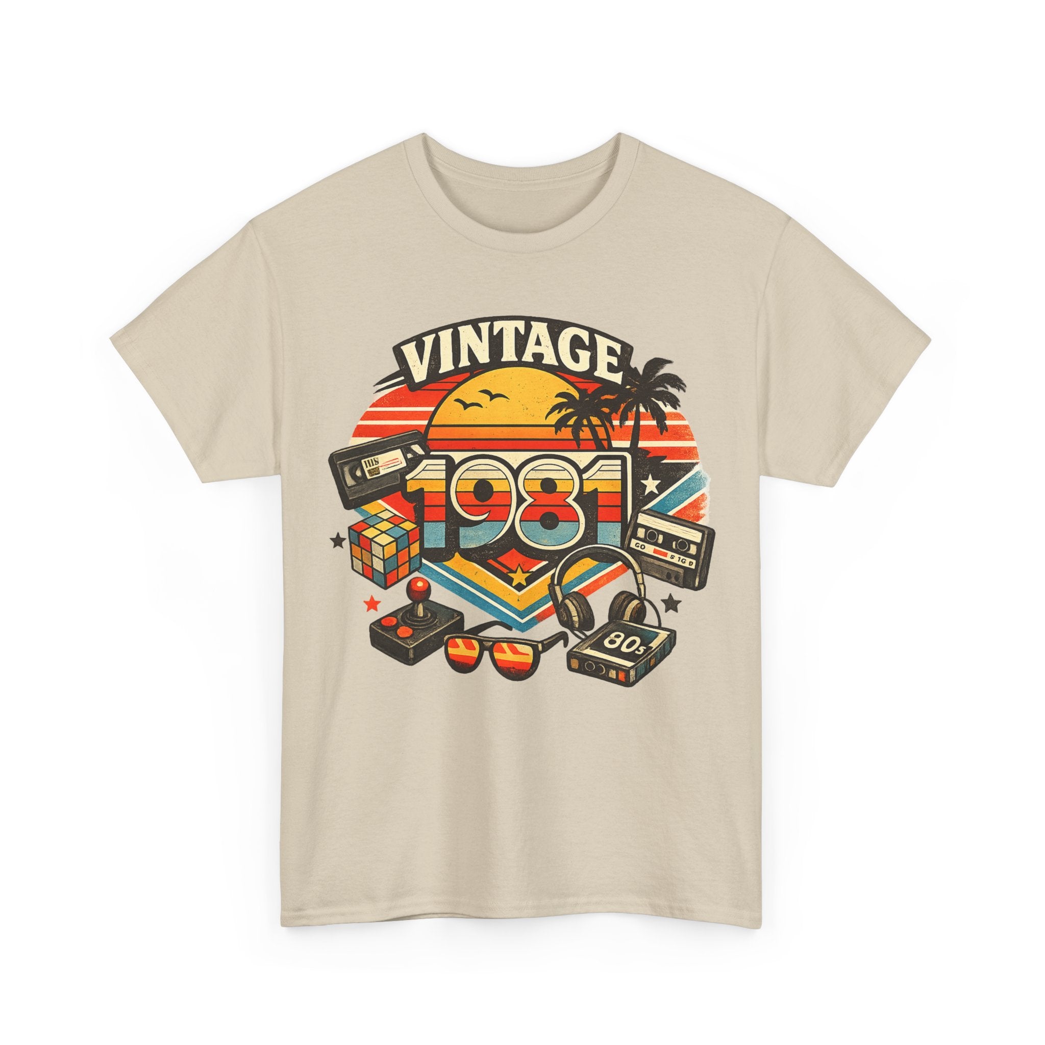 Vintage 1981 Retro Tee — 80s Nostalgia Graphic T-Shirt