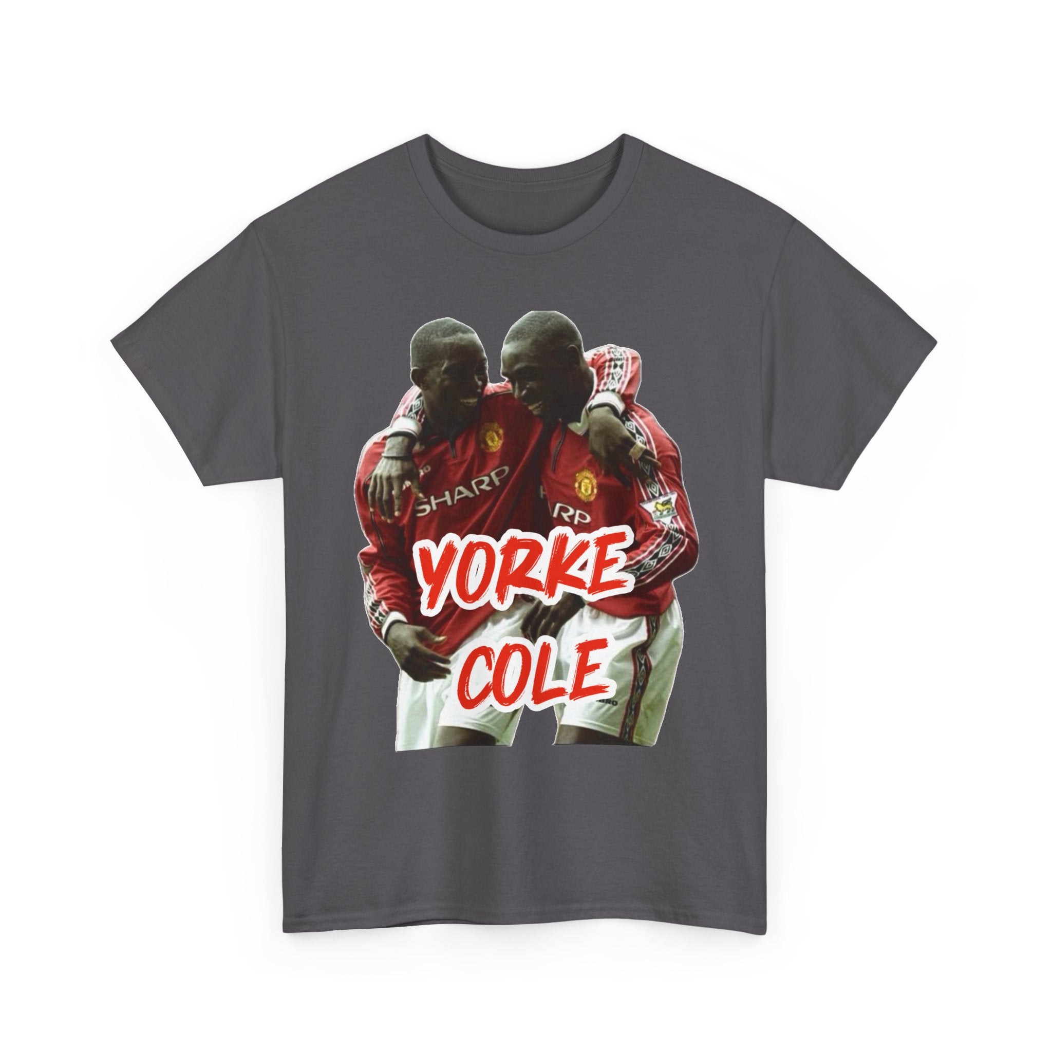 Yorke & Cole Manchester United Soccer Legends Graphic Tee — 'Yorke Cole' Retro Football Shirt