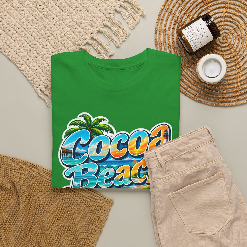 Cocoa Beach Florida Vintage Surf Cotton T-Shirt