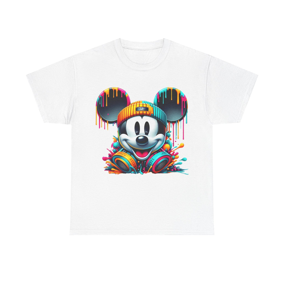 Mickey Graphic Tee — Colorful Street Art Mouse Character T-Shirt