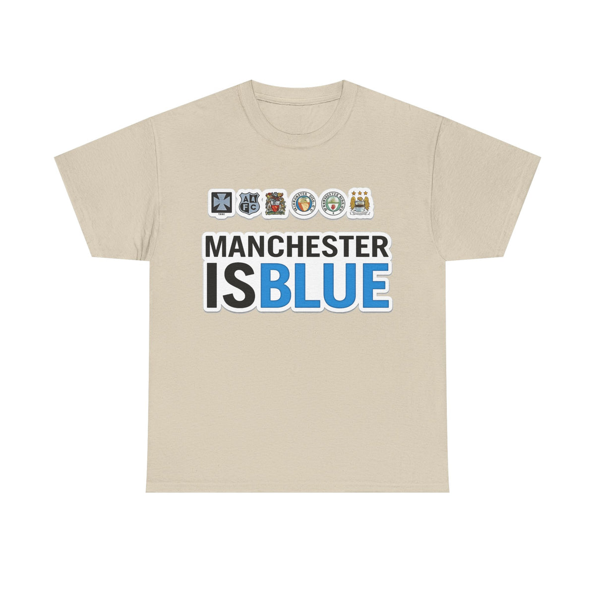 Manchester Is Blue Tee — Manchester City Supporter T-Shirt