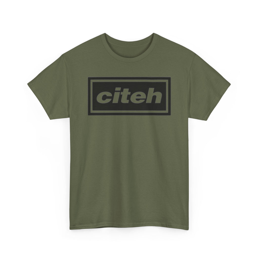 Manchester City Citeh Logo Tee — Minimalist Black Box Graphic T-Shirt