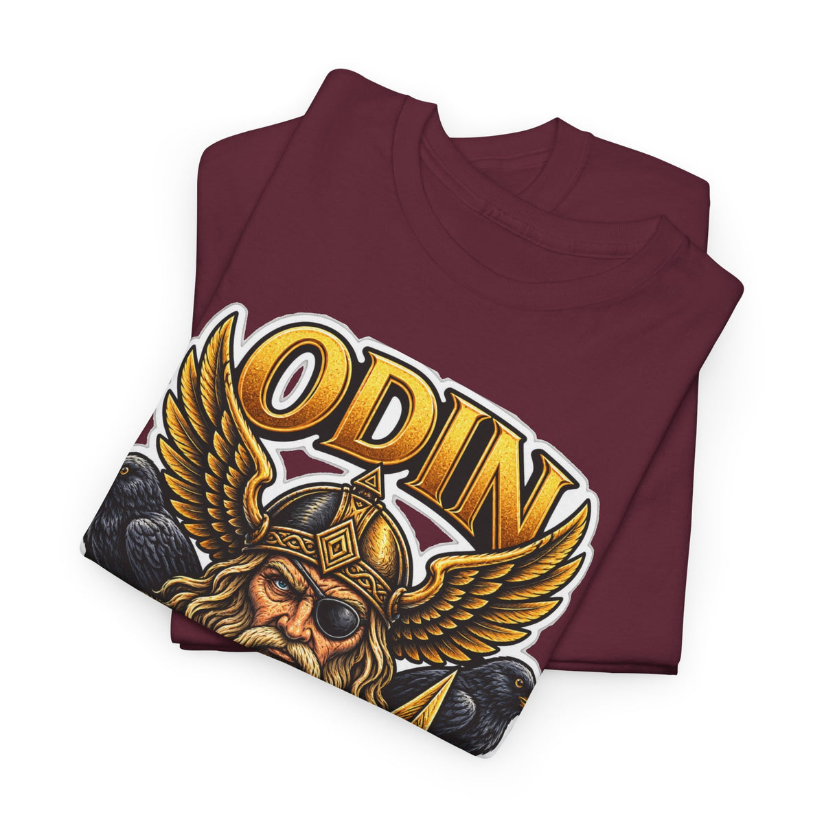 Odin Viking Cotton T-Shirt — Norse God Graphic Tee