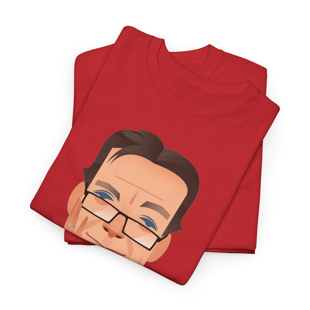 Tony Wilson Manchester Legend Caricature Gentleman Face Cotton T-Shirt