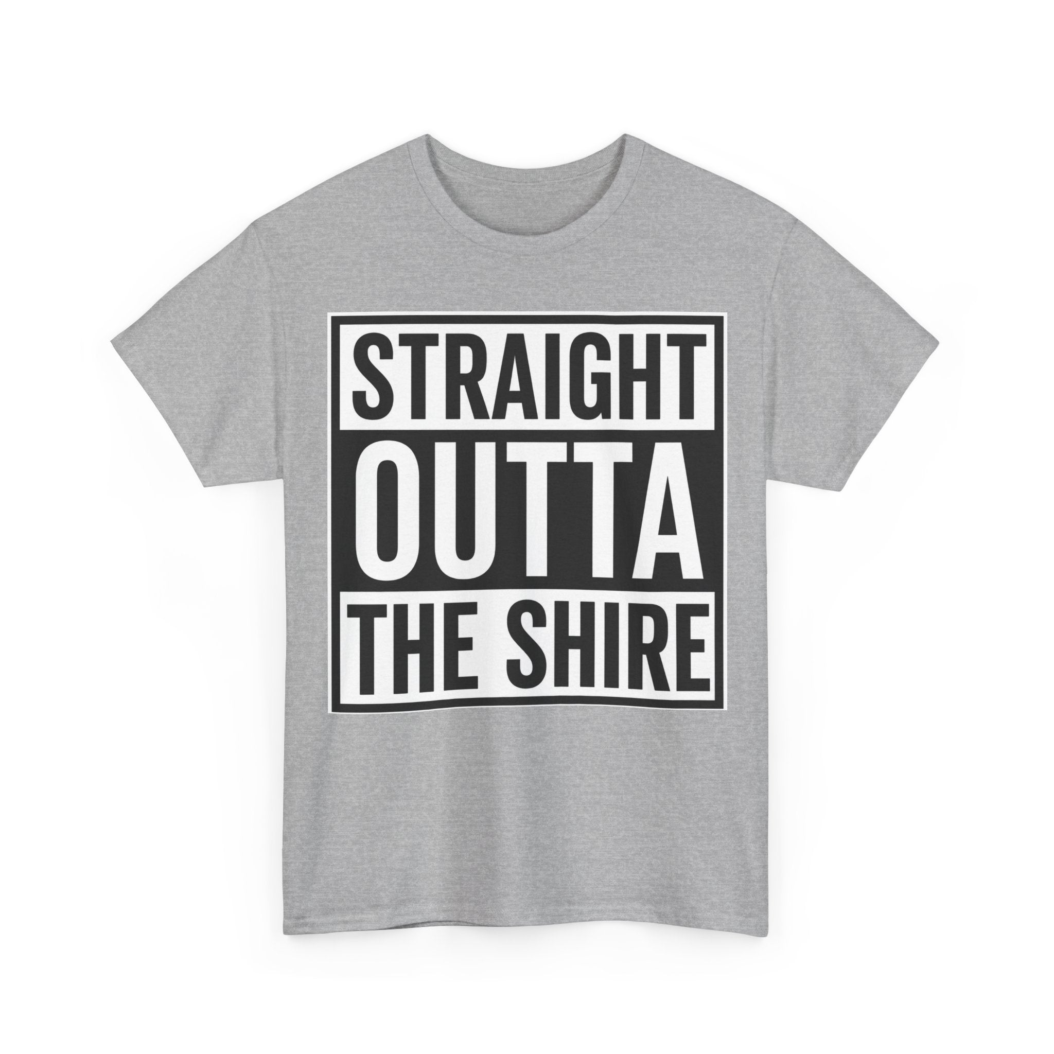 T-Shirt — "Straight Outta The Shire" Funny Hobbit Travel Tee