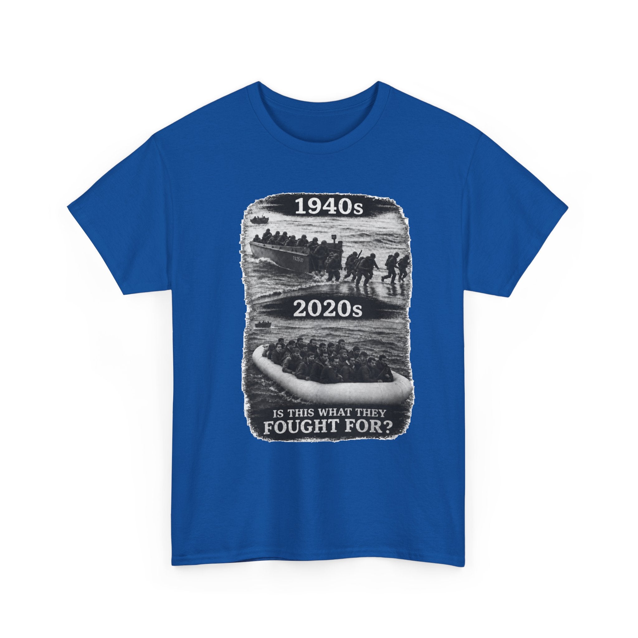 1940s vs 2020s Veterans Tribute Tee — "Is This What They Fought For?"