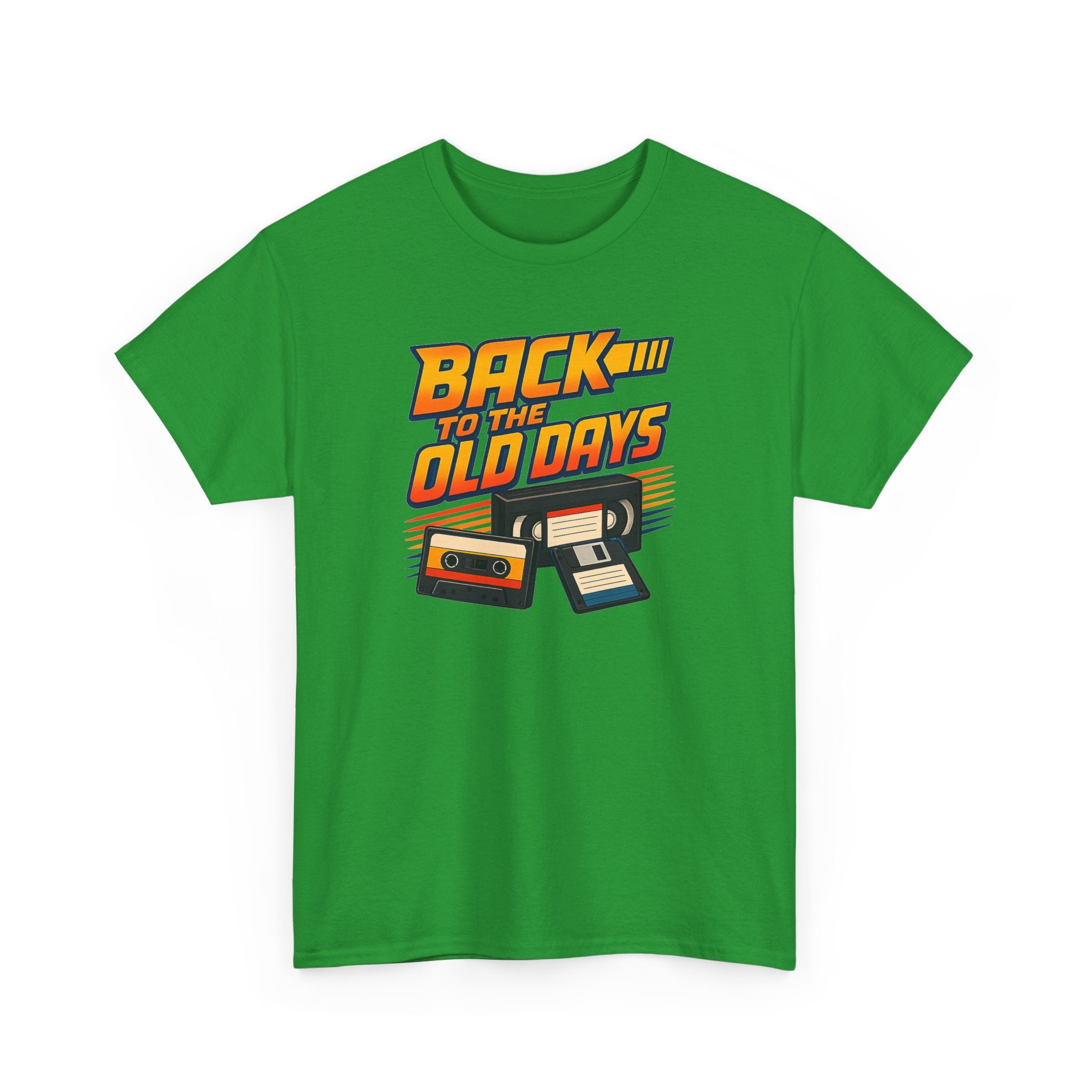 Back to the Old Days Tee – Retro Cassette & VHS Nostalgia T-Shirt