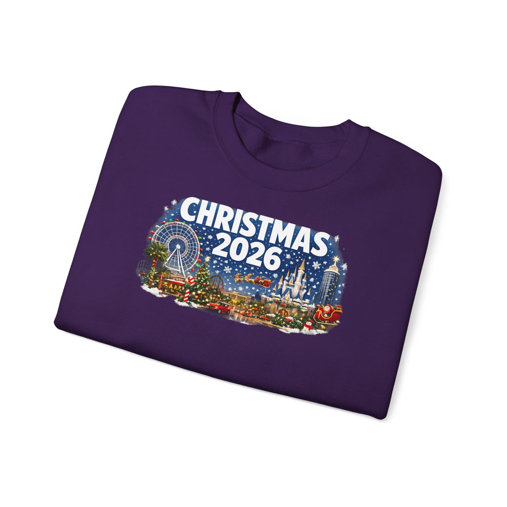 Christmas 2026 Holiday Sweatshirt – Festive Winter Cityscape Crewneck