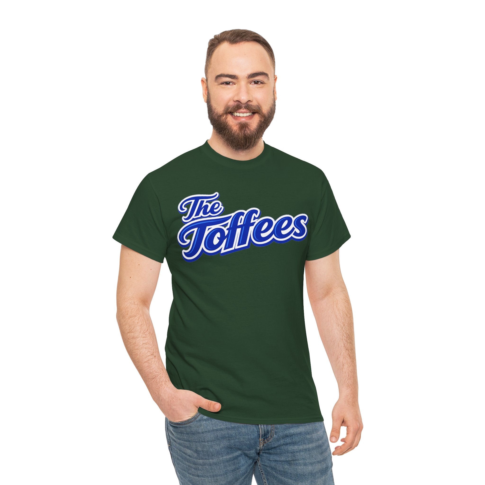 The Toffees Script Tee — Vintage Blue Logo T-Shirt