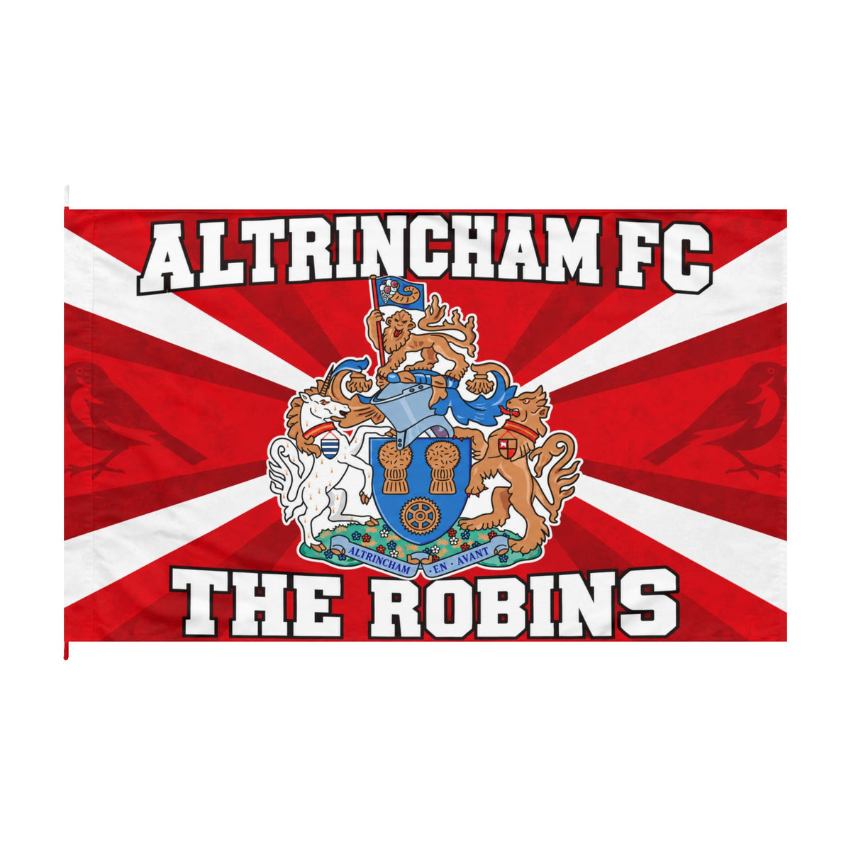 Altrincham FC Double-Sided Flag — "The Robins" Football Club Banner