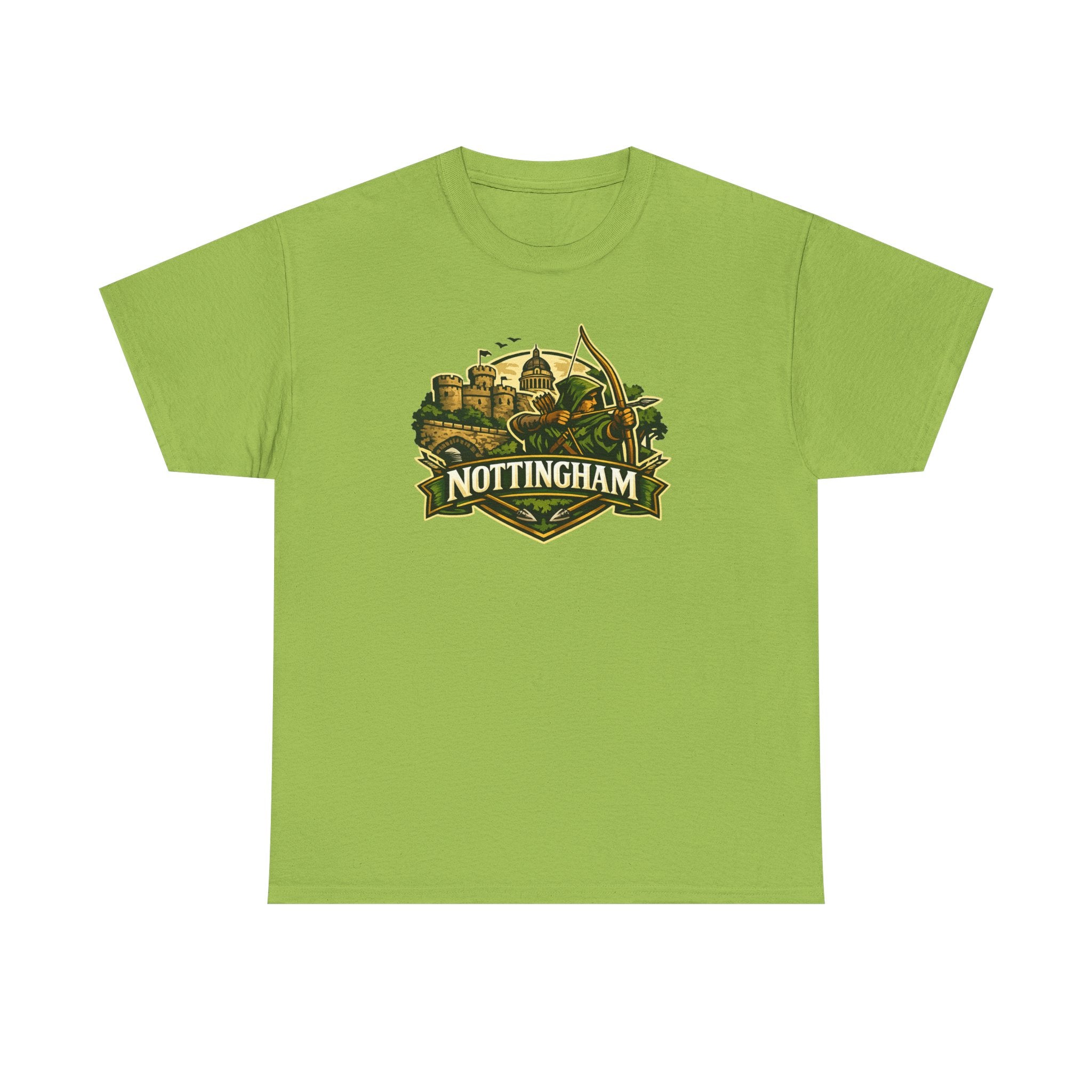 Nottingham Vintage Crest T-Shirt — Robin Hood Castle Travel Tee