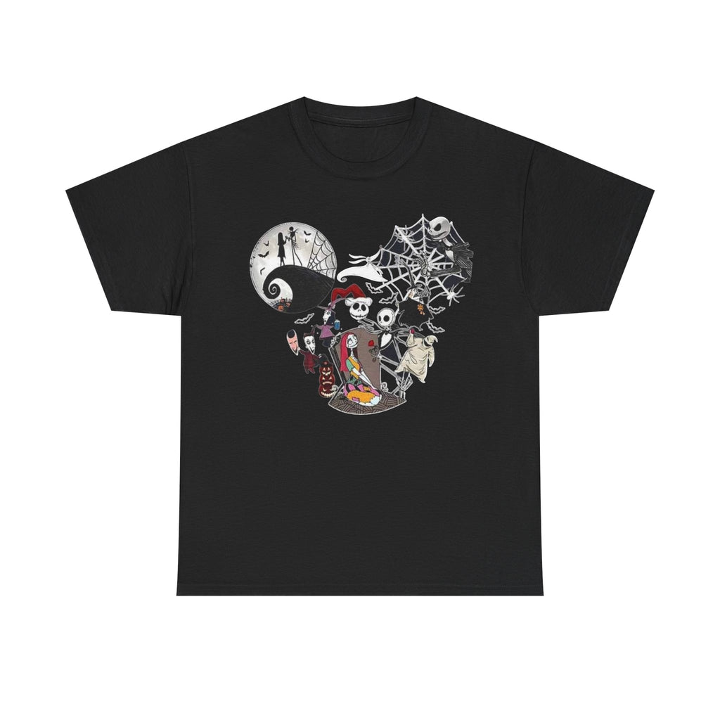 Nightmare Mickey Halloween Tee — Spooky Disney Skull & Pumpkin Graphic T-Shirt