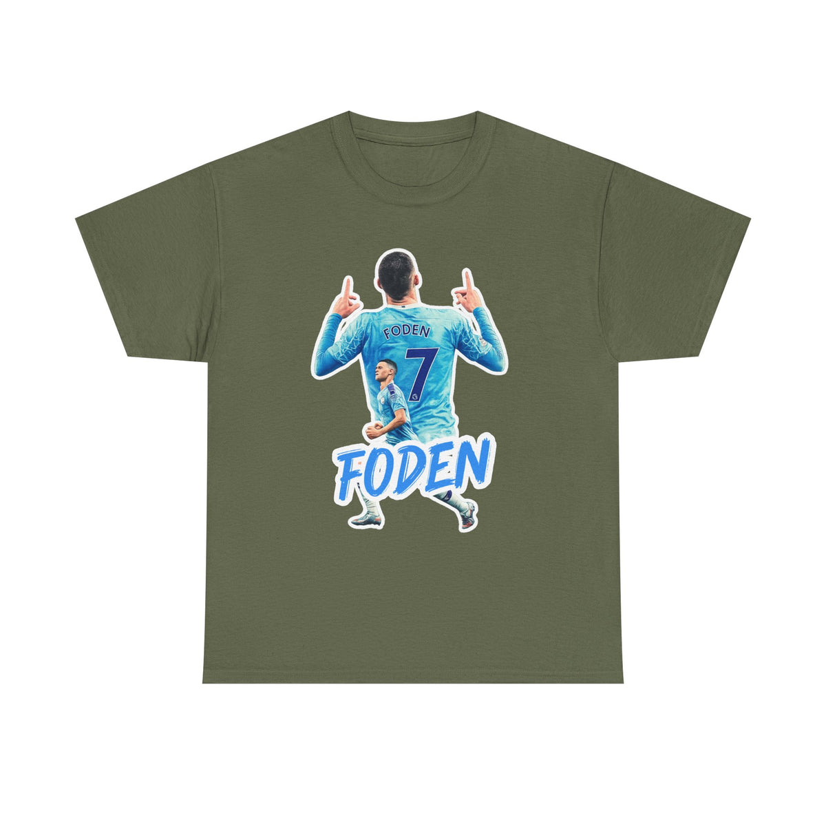 Phil Foden #7 Soccer T‑Shirt — Manchester City Fan Jersey Tribute
