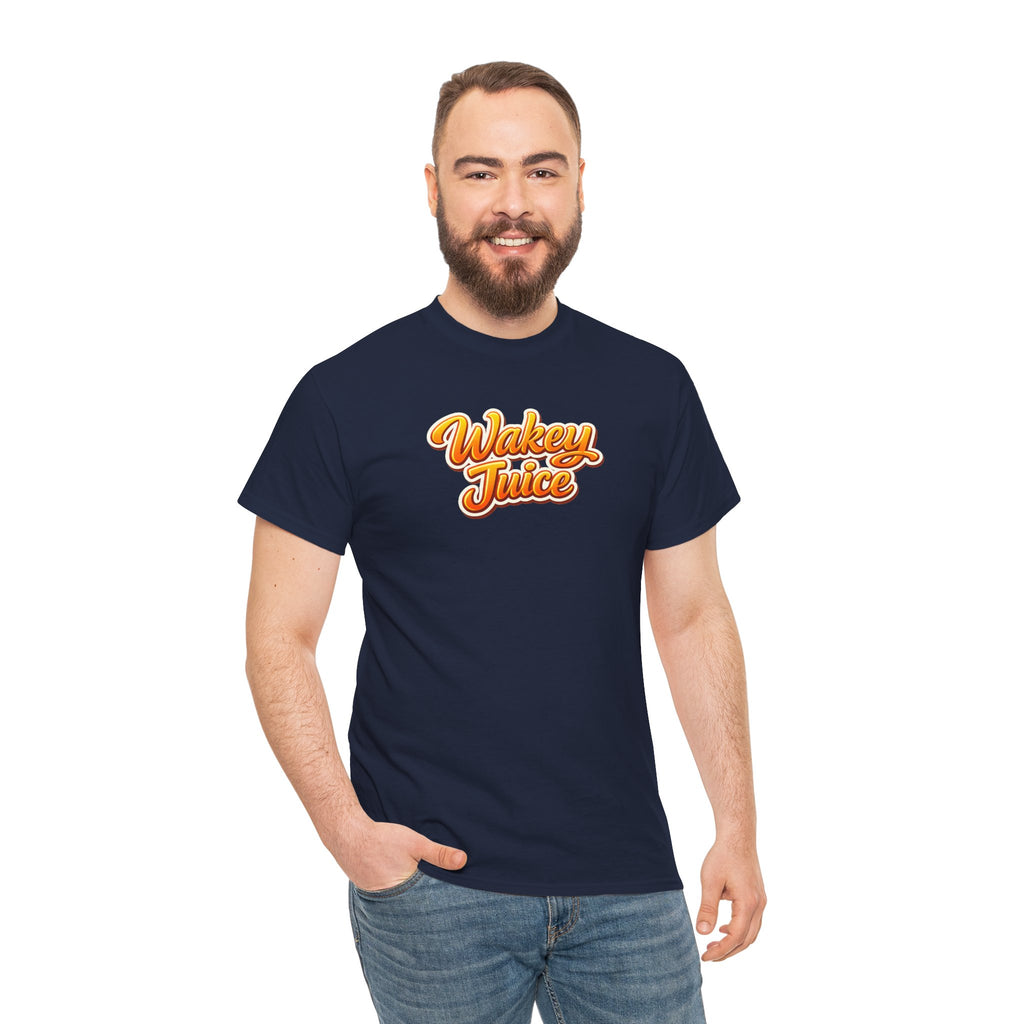 Wakey Juice T‑Shirt — Retro Orange Script Graphic Tee