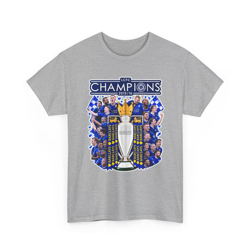 Leicester City 2015/2016 Champions Trophy Soccer T-Shirt — Team Victory Graphic Tee
