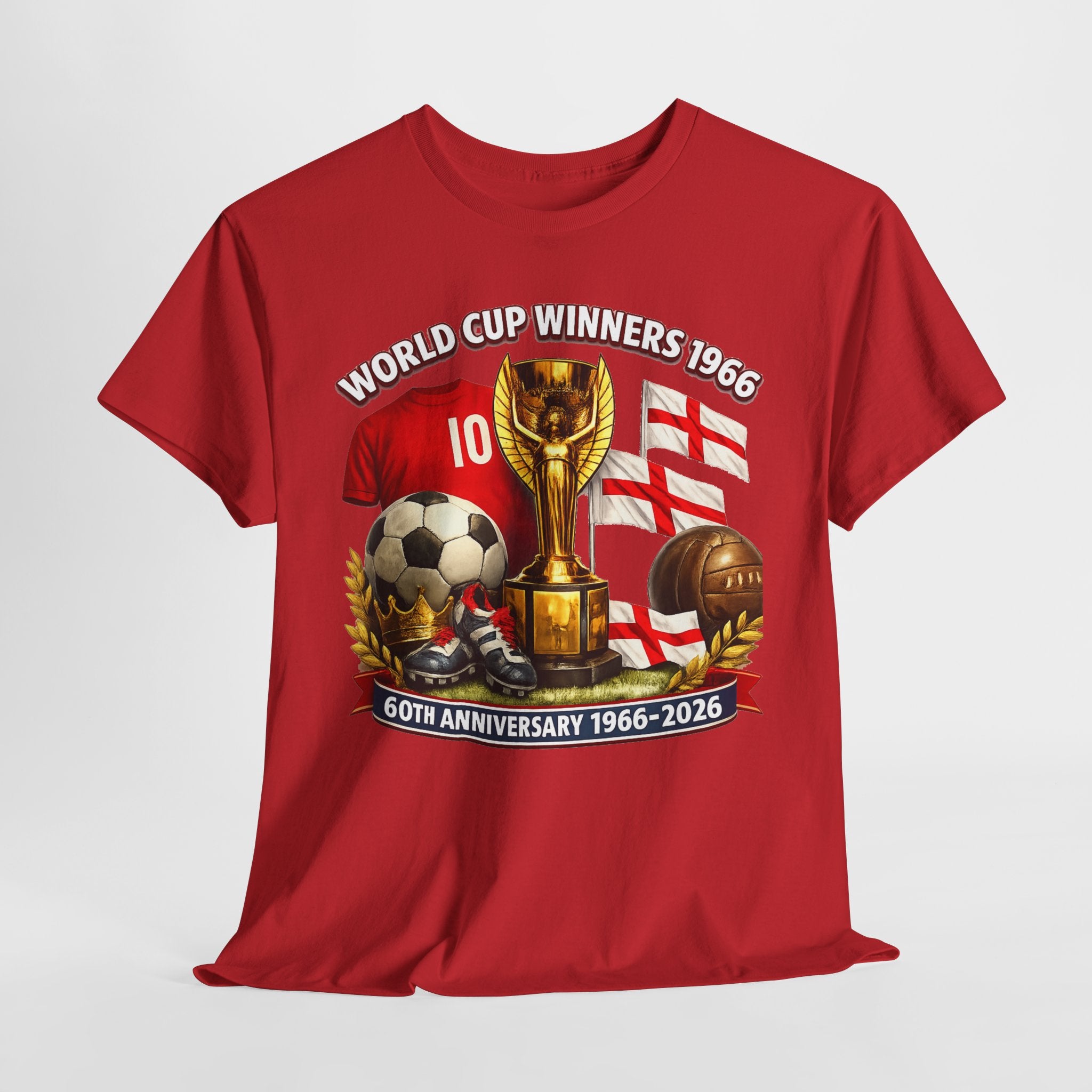 1966 World Cup Winners T‑Shirt — 60th Anniversary England Football Tribute