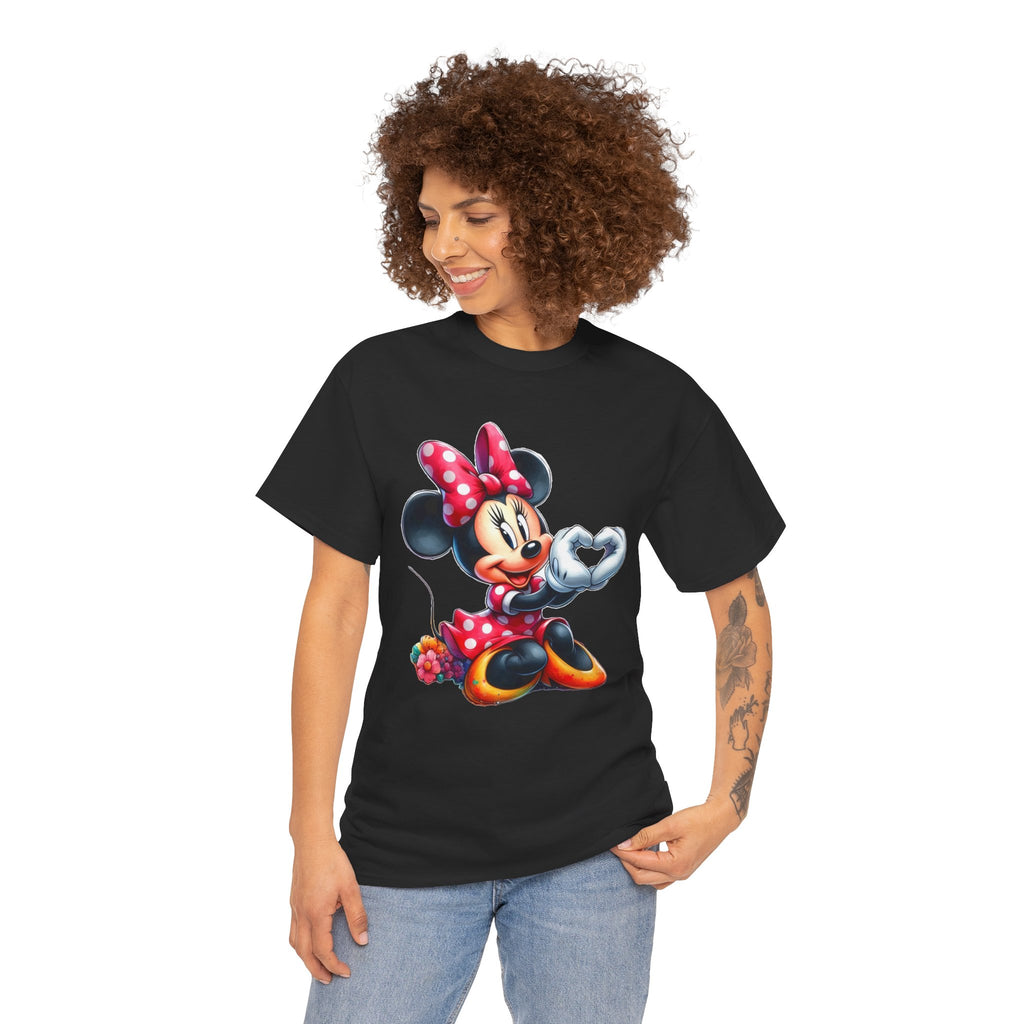 Minnie Mouse Character Heart Graphic Tee
