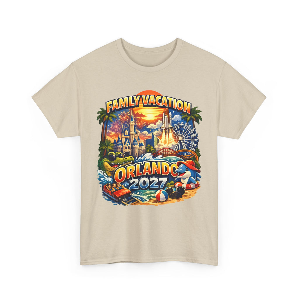 Family Vacation Orlando 2027 T-Shirt — Vintage Theme Park Souvenir Tee