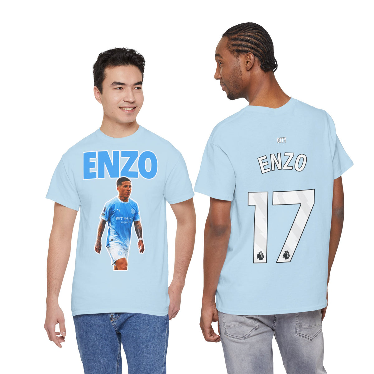 Enzo Fernandez Manchester City Inspired Cotton T-Shirt