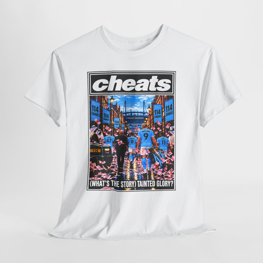 Cheats “What’s the Story? Tainted Glory?” Sports Graphic Cotton T-Shirt