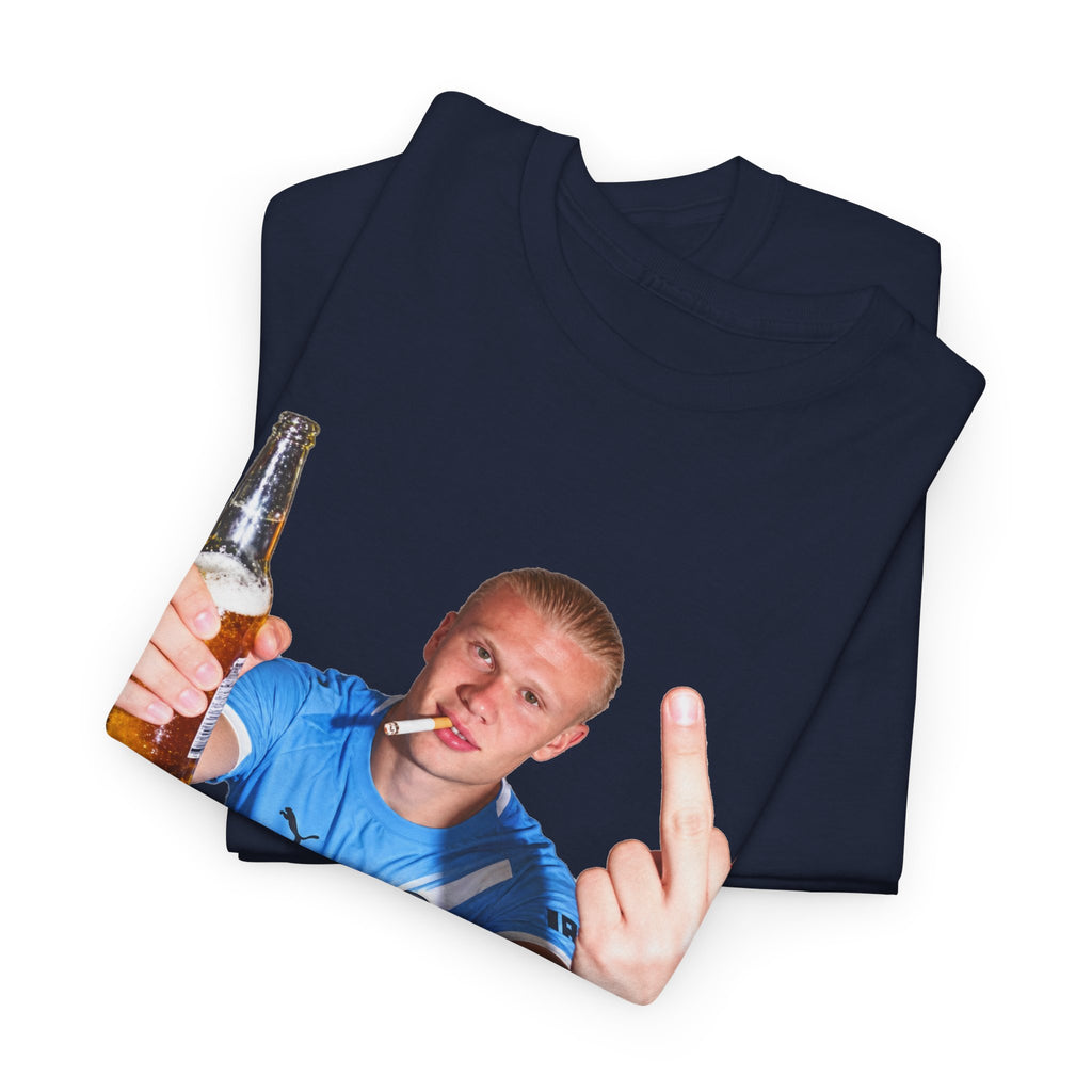 Erling Haaland on the p*** Unisex Heavy Cotton Tee
