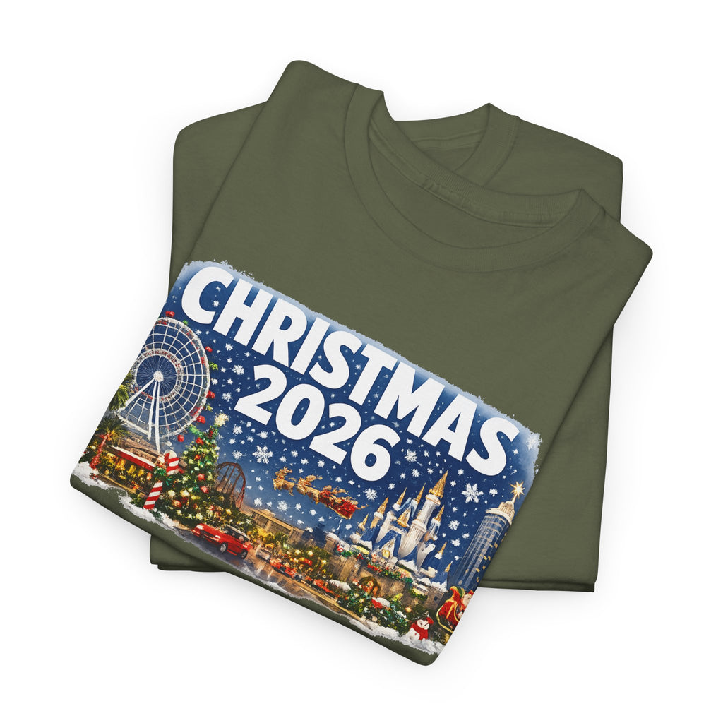 Christmas 2026 Holiday Tee — Festive Winter Village Graphic T-Shirt
