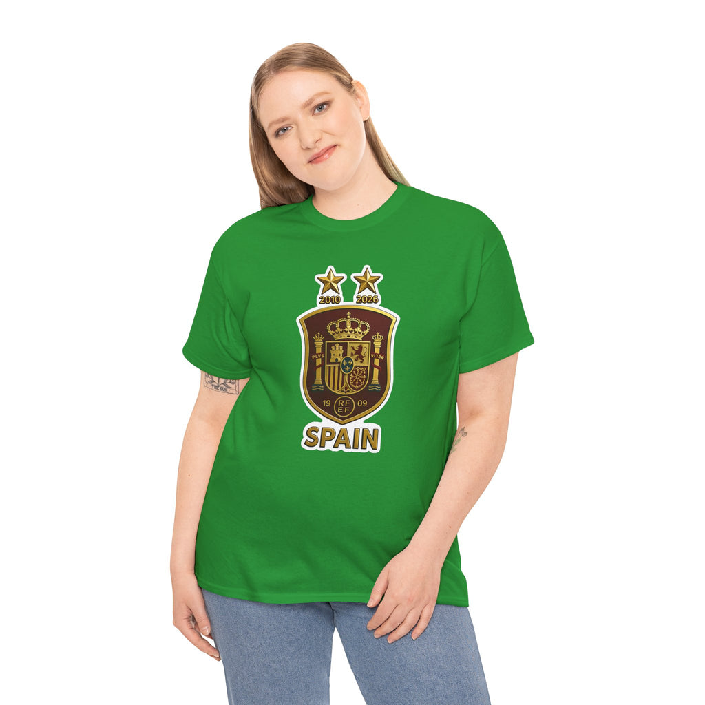 Spain Crest T-Shirt — Vintage Spanish Soccer Shield Tee