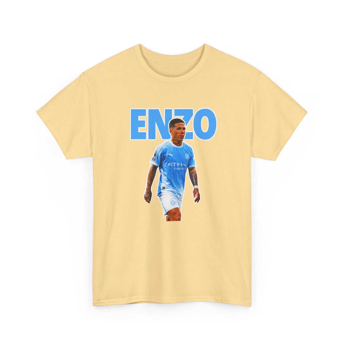 Enzo Fernandez Manchester City Inspired Cotton T-Shirt
