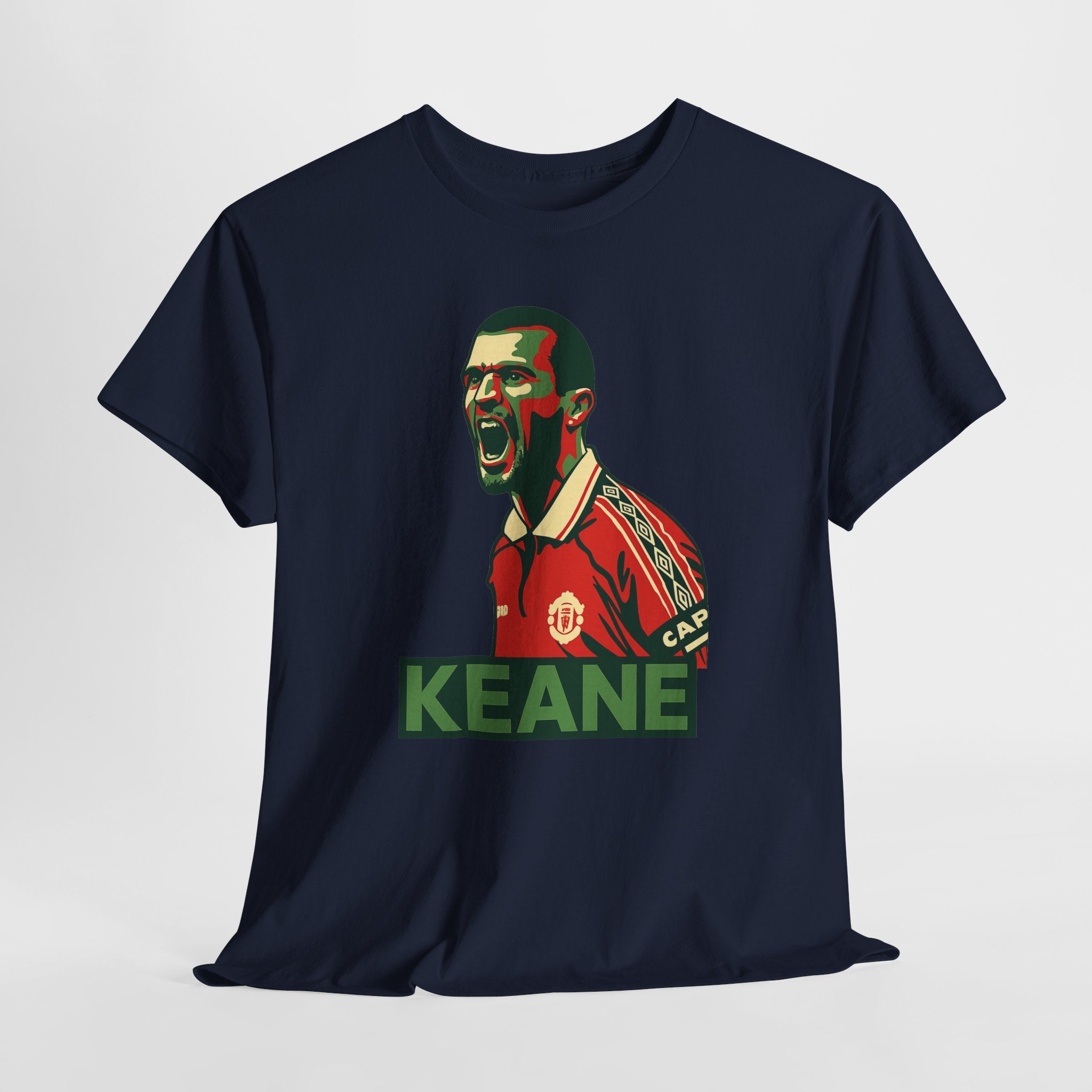 Roy Keane Retro Soccer Tee - Iconic Football Legend Graphic Shirt