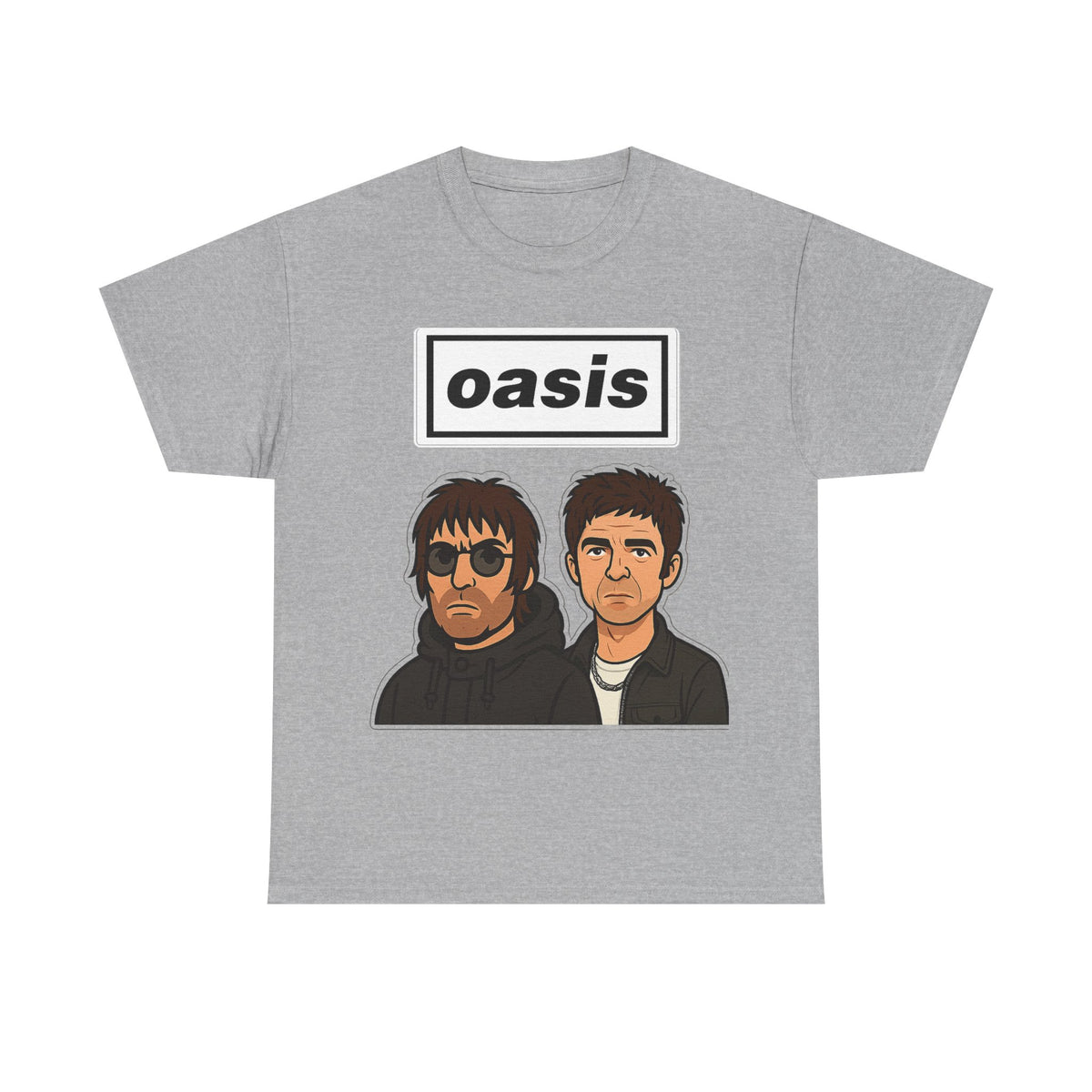 Oasis Inspired Unofficial Band Logo Tee — 'oasis' Graphic T-Shirt