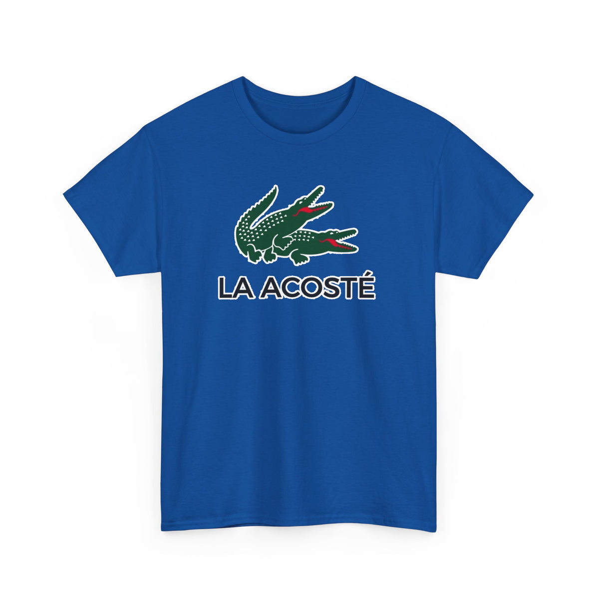 La Acosté Crocodile Logo Graphic Cotton Tee / T-Shirt