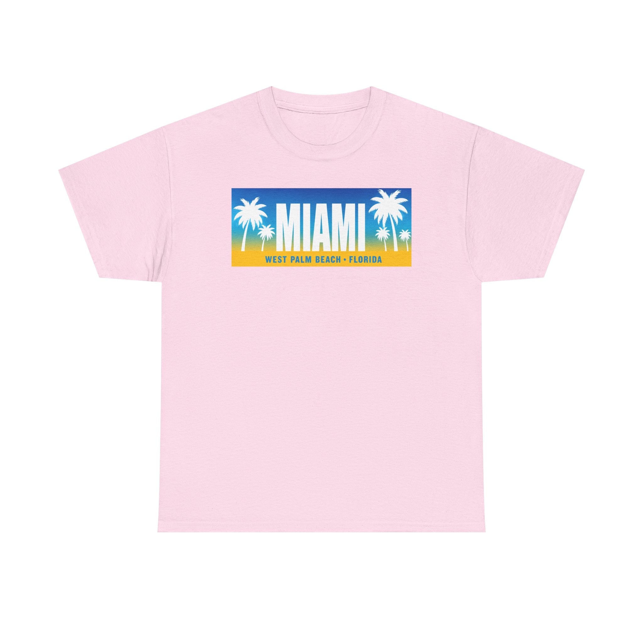 Miami West Palm Beach Vintage Tee — "MIAMI" Beach Palm Trees T‑Shirt