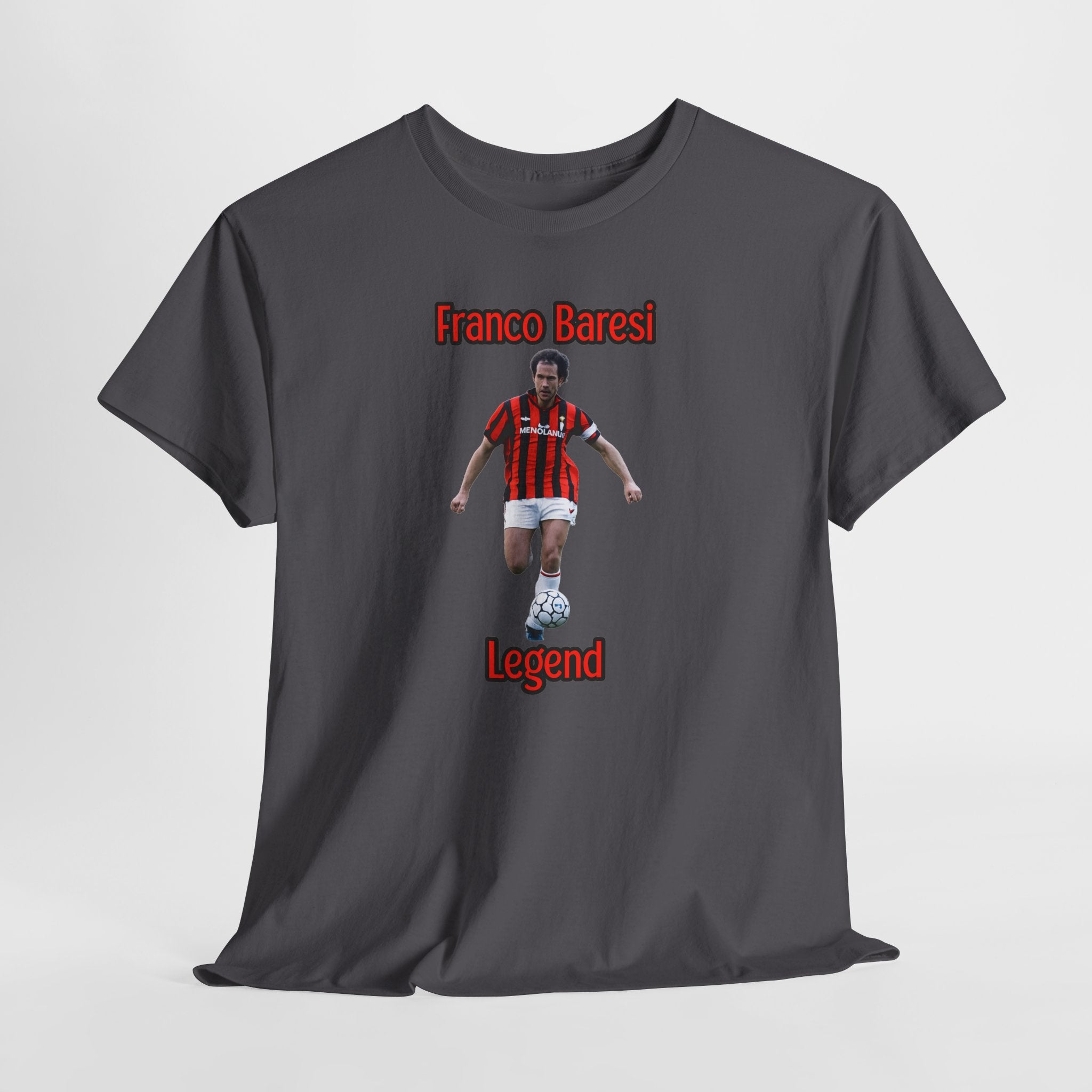 Franco Baresi Legend Tee — AC Milan Retro Soccer Graphic T-Shirt