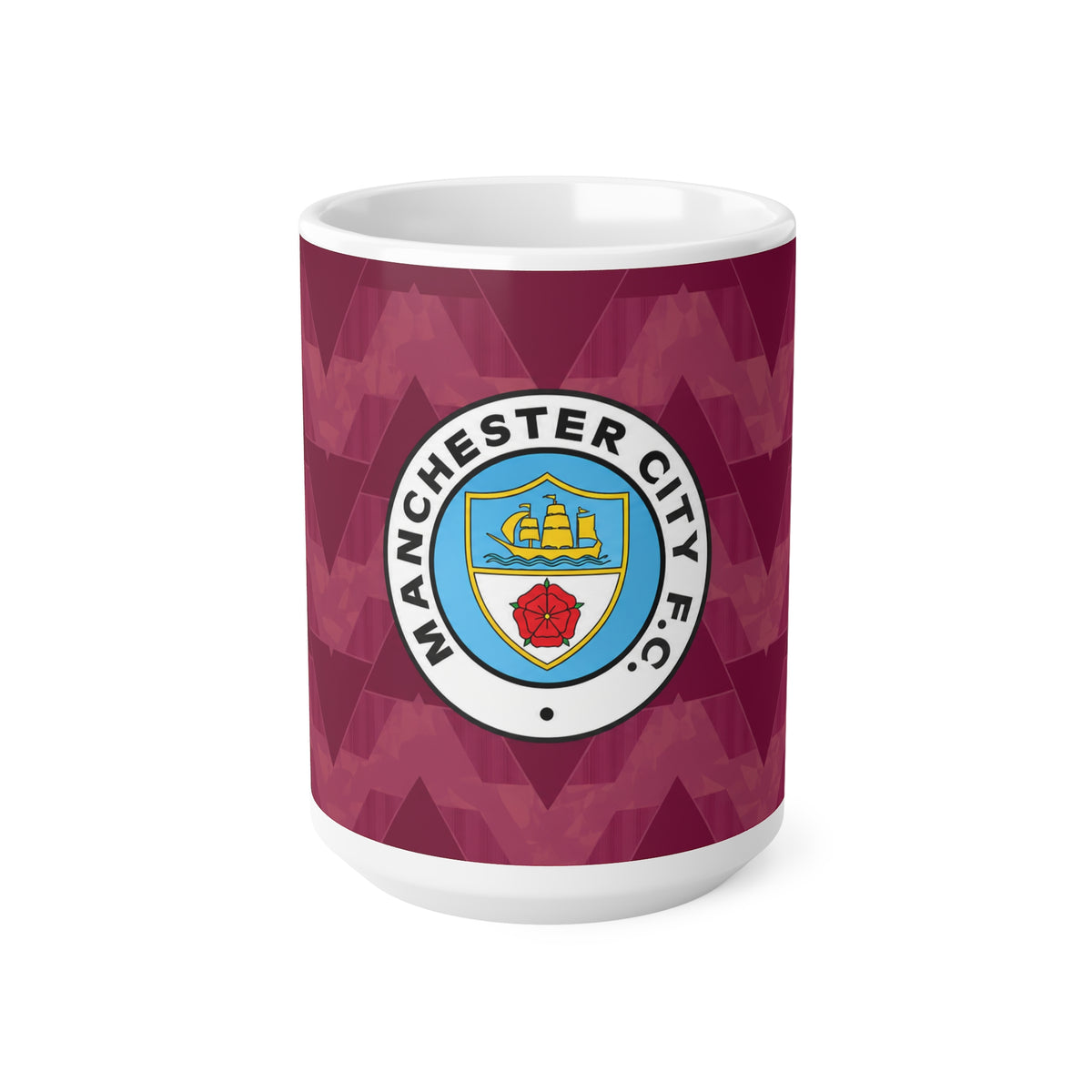 Manchester City Retro Kit / Badge Ceramic Coffee Mug — 11oz & 15oz Fan Gift