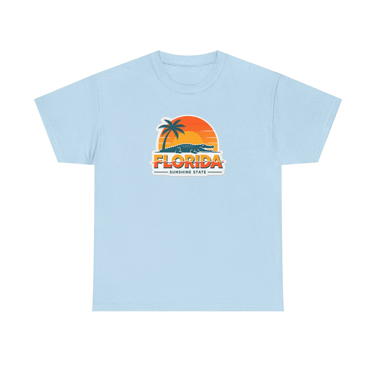 Florida Sunshine State T-Shirt — Retro Palm Sunset Graphic Tee