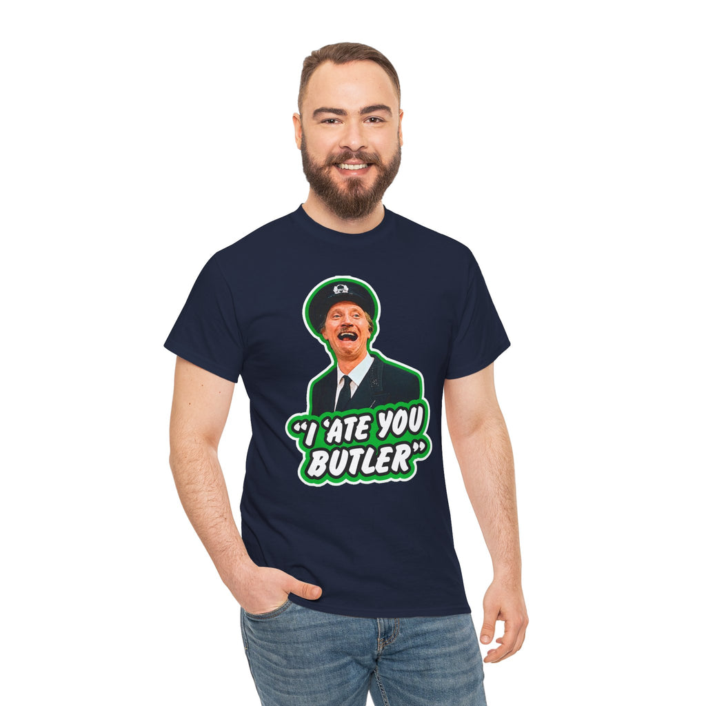 I Ate You Butler T-Shirt — Funny Retro Butler Graphic Tee