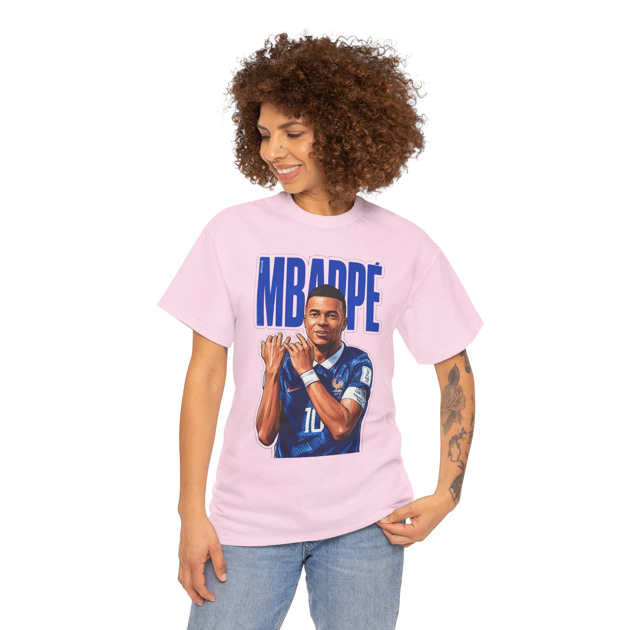 MBAPPE Graphic Shirt Soccer Star Portrait Tee — "