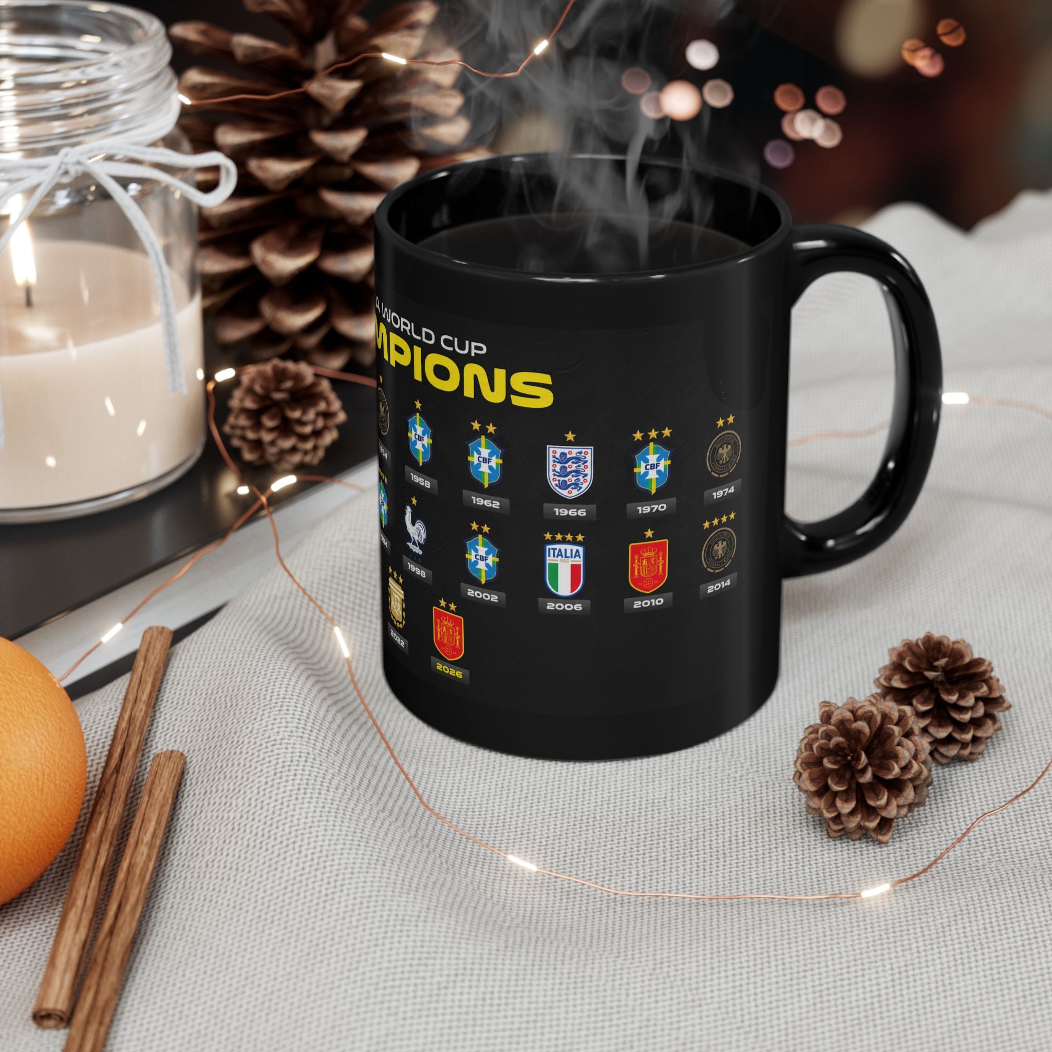 World Cup Champions Mug — All FIFA Winners Coffee Cup (11oz/15oz)