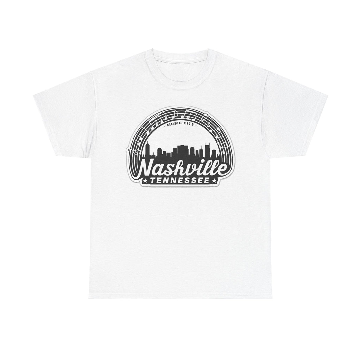 Nashville Tennessee Skyline Tee — Retro Music City Graphic Shirt