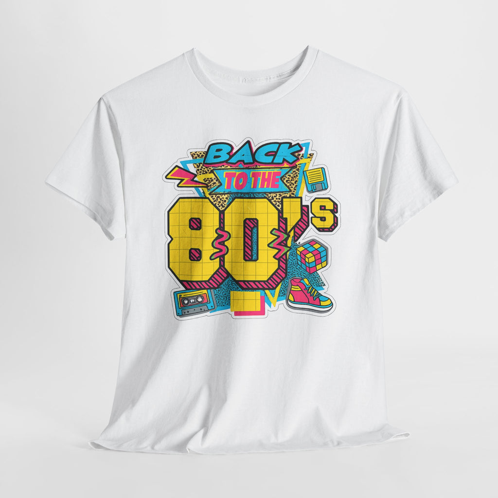 Back to the 80s Retro Graphic Tee — Vintage 80s Neon Design