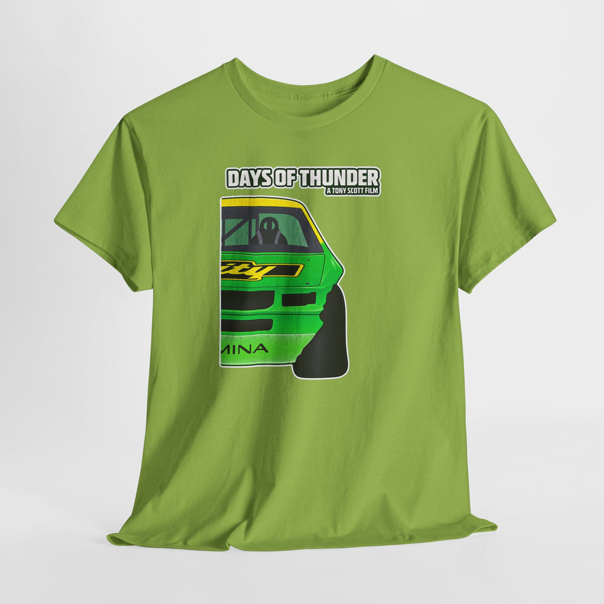 Days of Thunder Racing Car T‑Shirt — Retro Green Muscle Car Tee