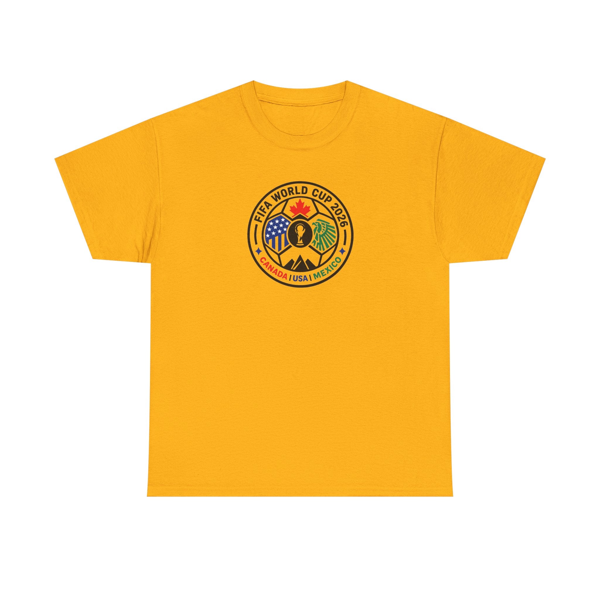 World Cup 2026 Soccer Tee — Canada USA Mexico Crest