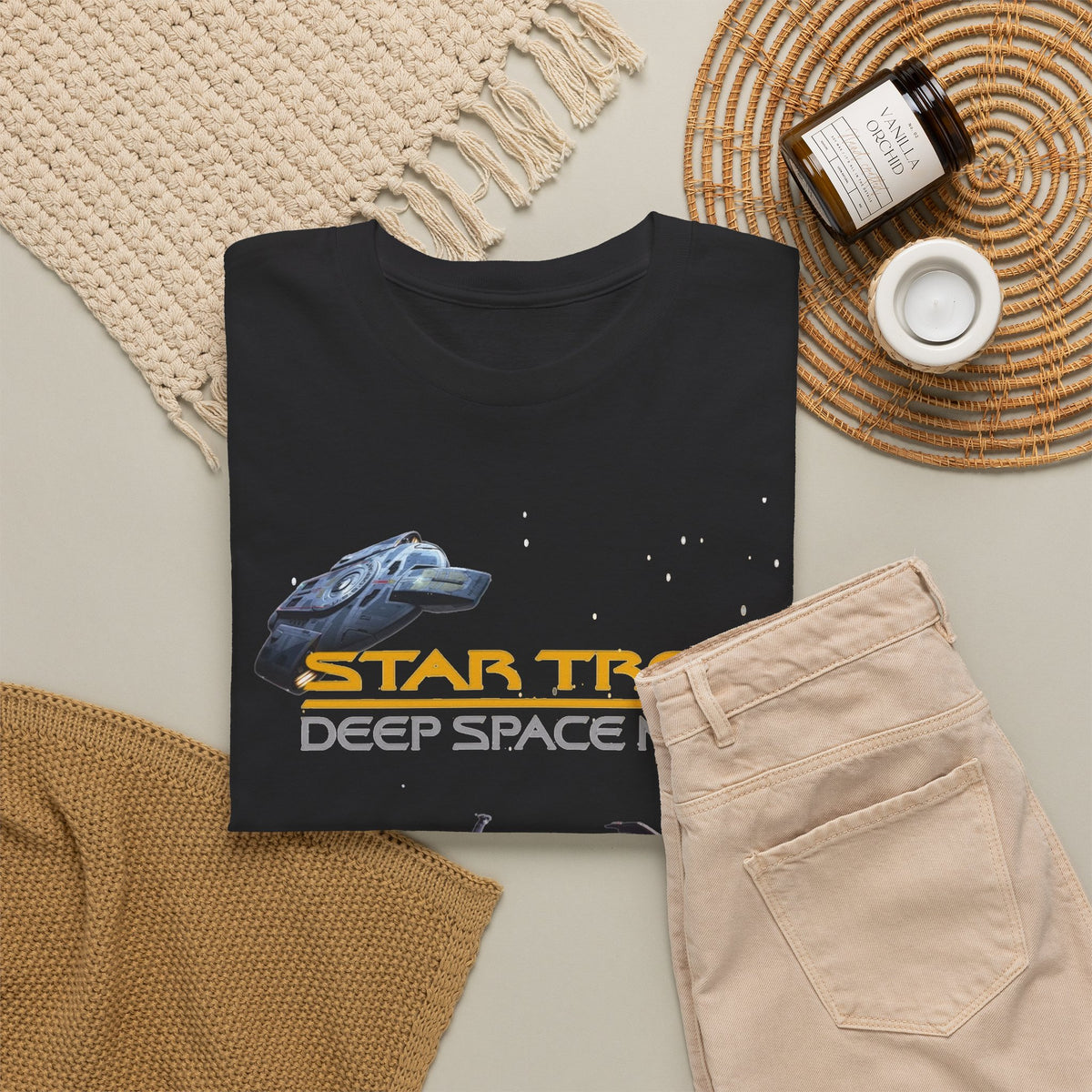 Deep Space Nine Cotton T‑Shirt — Star Trek DS9 Retro Space Tee