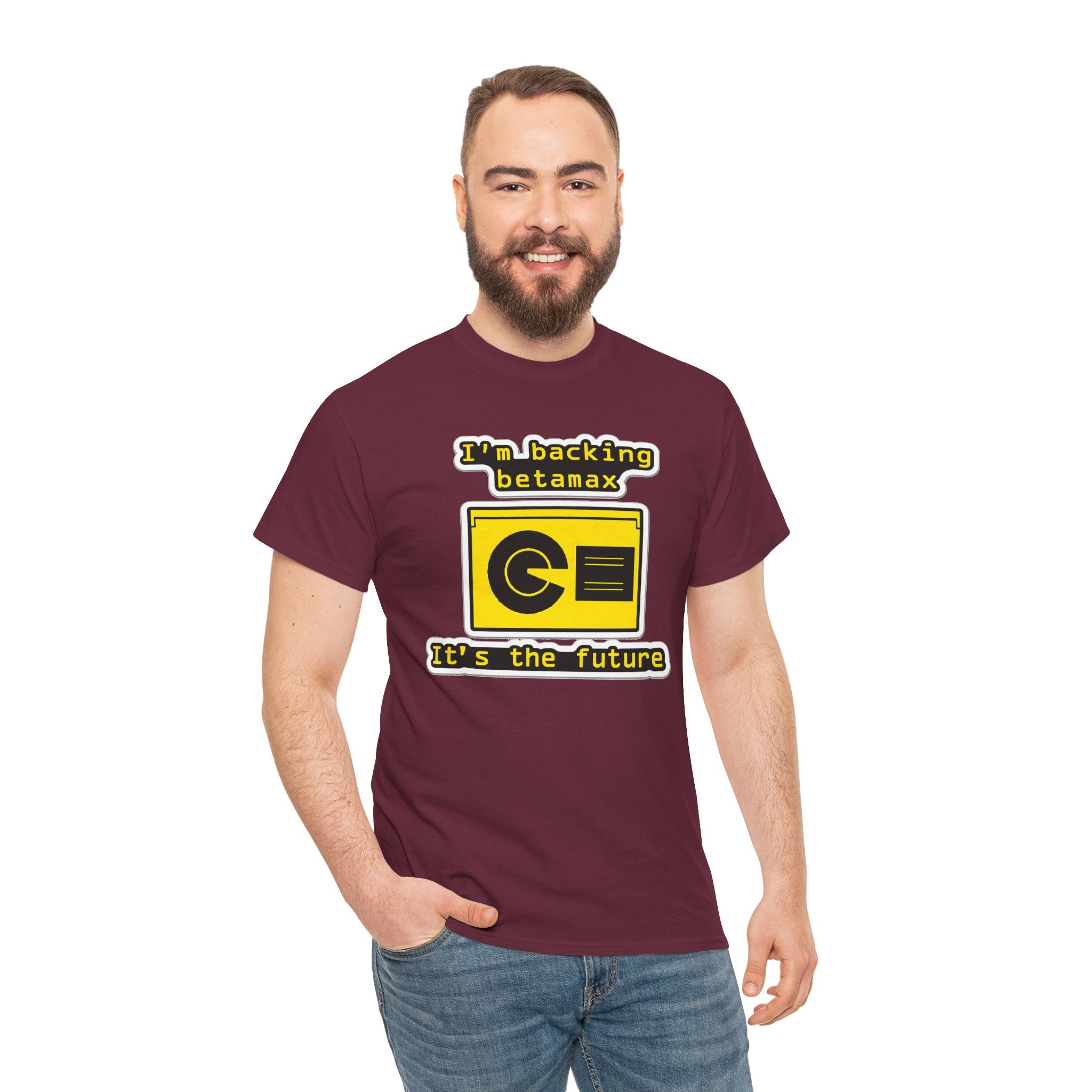 Betamax Retro Tee — "I’m backing betamax, it’s the future" Vintage Cassette T-Shirt