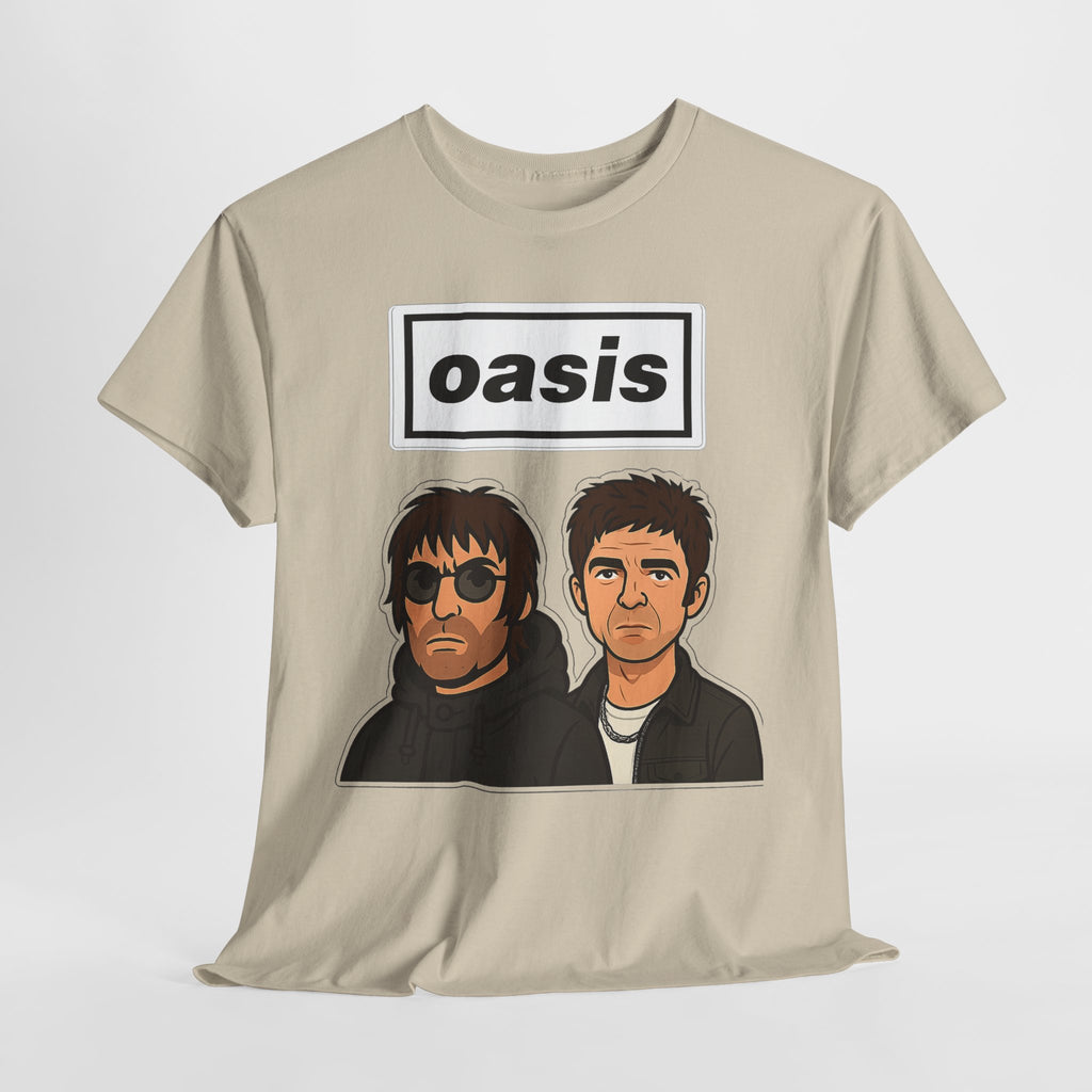 Oasis Inspired Unofficial Band Logo Tee — 'oasis' Graphic T-Shirt