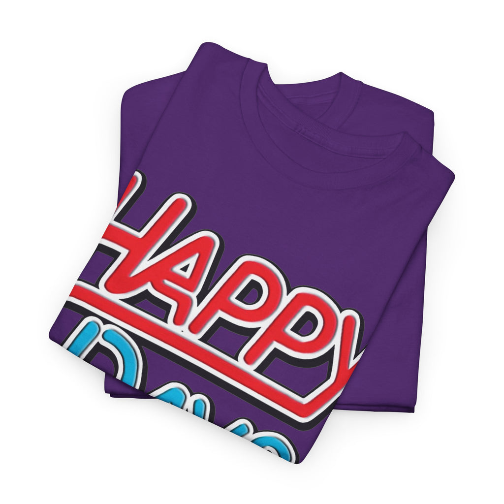 Happy Days T-Shirt — Retro Red & Blue Inspired Graphic Cotton T-shirt